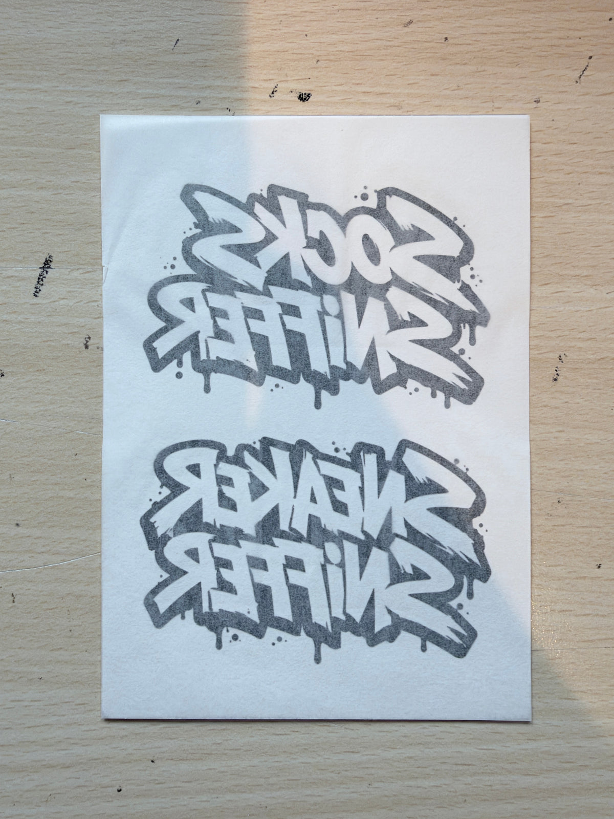Sk8erboy® Chaussettes - Renifleur de baskets, tatouage temporaire