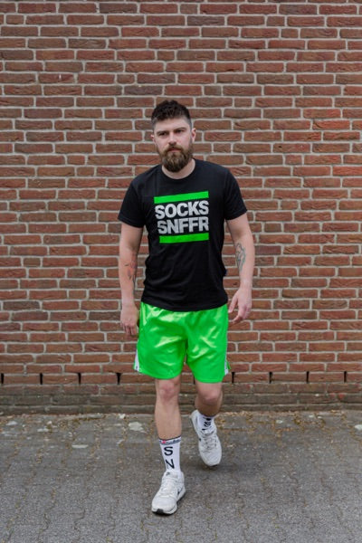 Sk8erboy® short de sport vert fluo