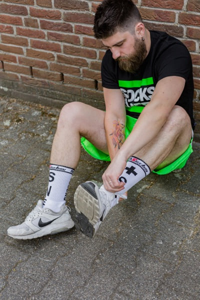 Sk8erboy® short de sport vert fluo