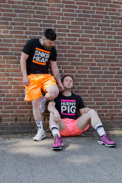 Sk8erboy® short de sport orange fluo