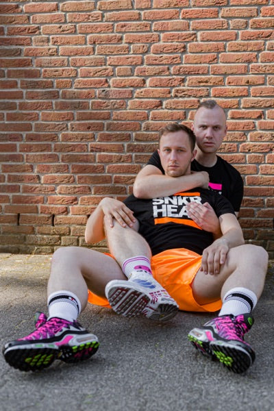 Sk8erboy® short de sport orange fluo
