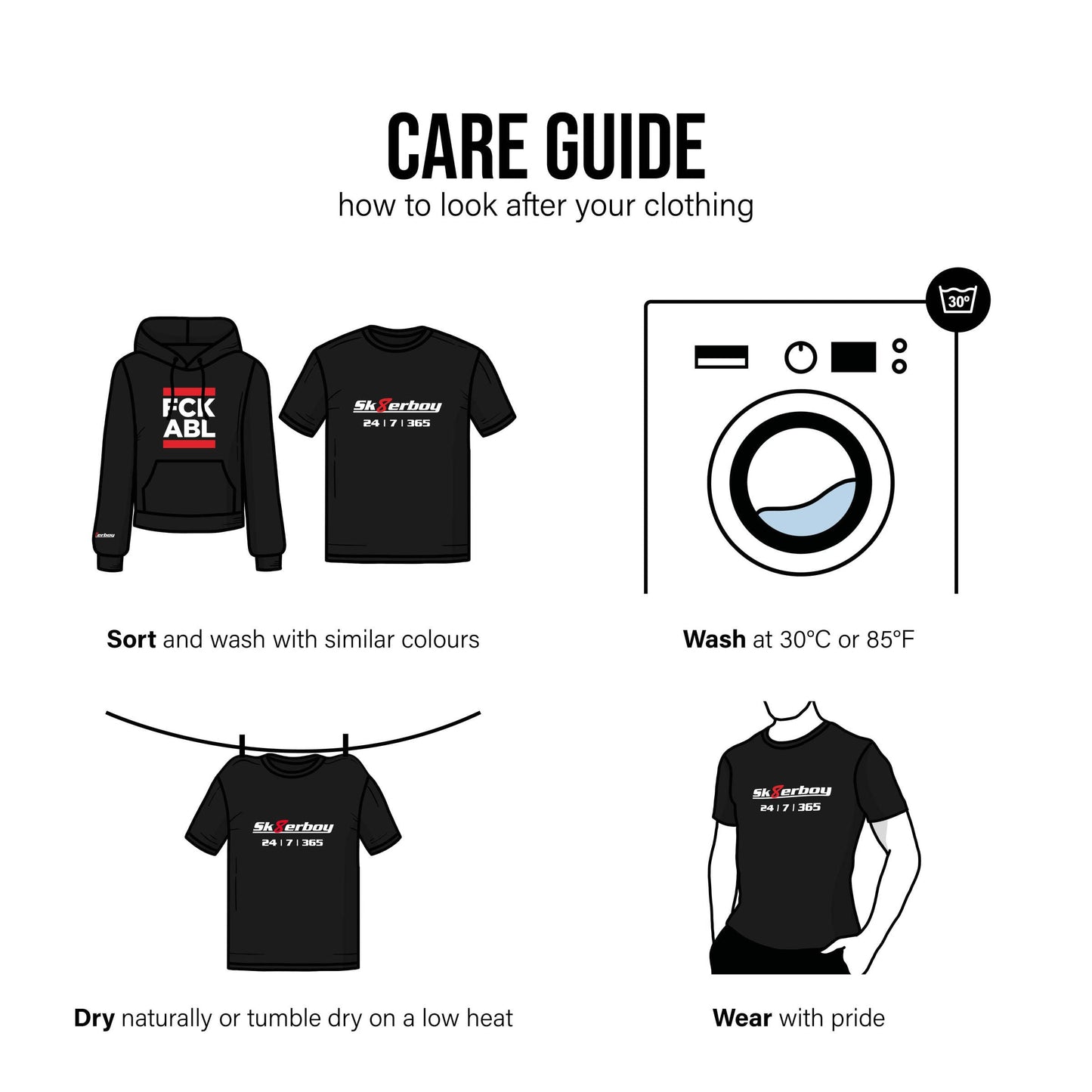 Sweat à capuche Sk8erboy® LOCKED