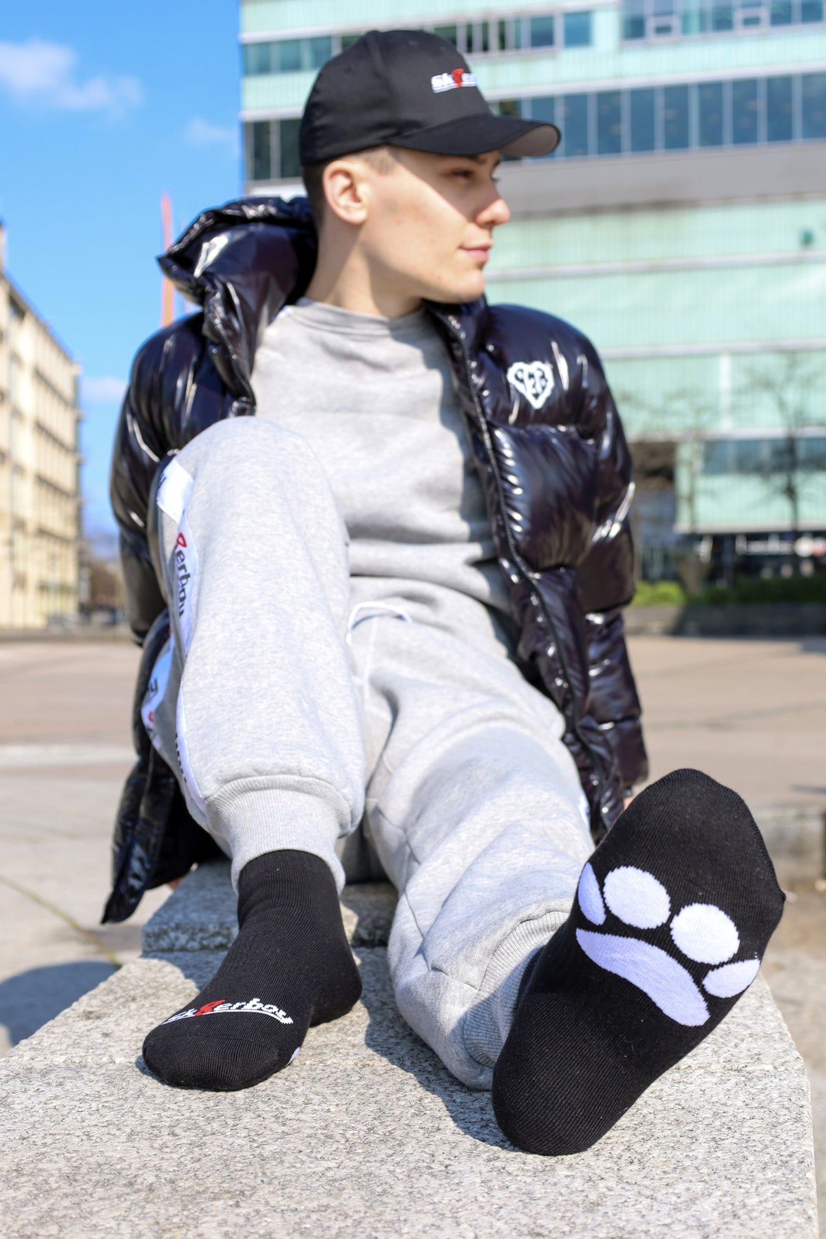 Sk8erboy® PUPPY Short Crew Socks black
