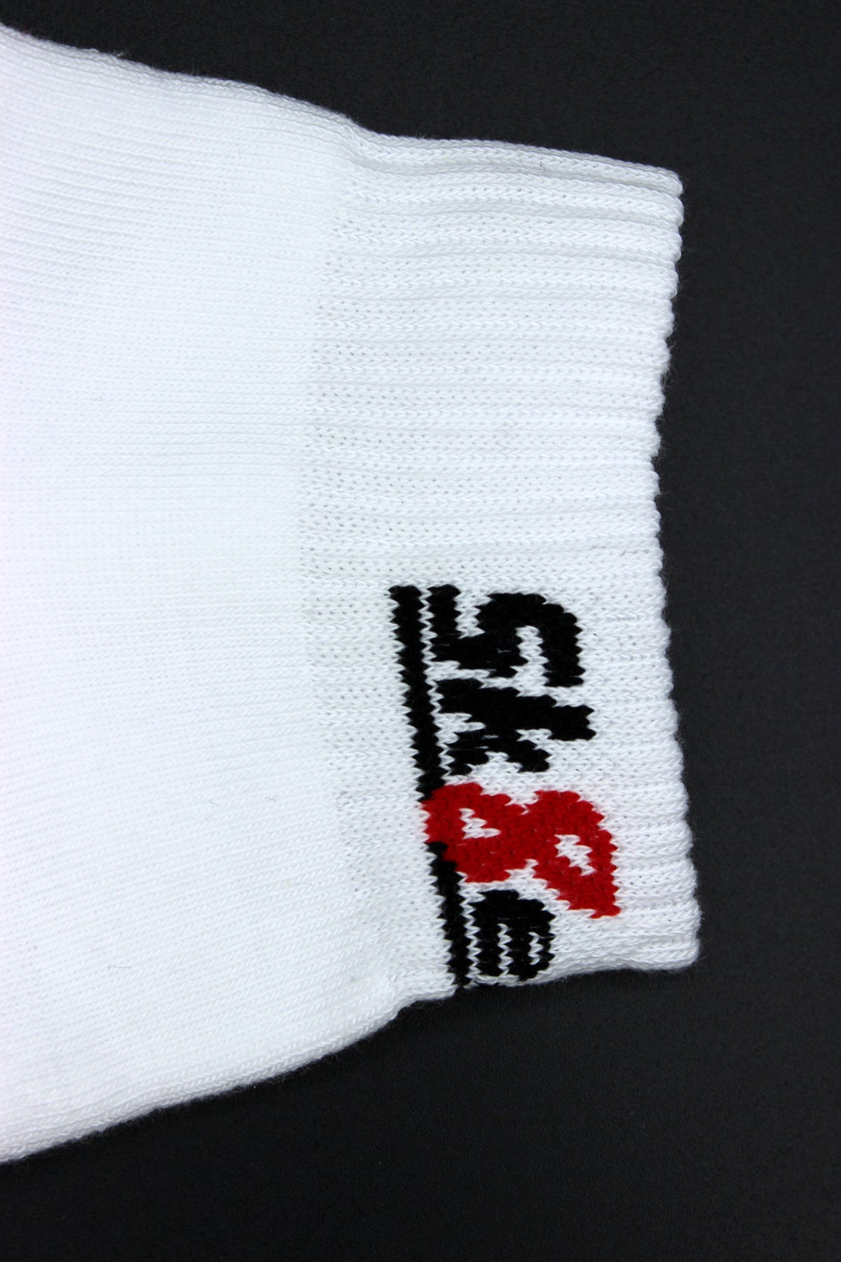 Chaussettes Sk8erboy blanches, quarter socks, vue détaillée