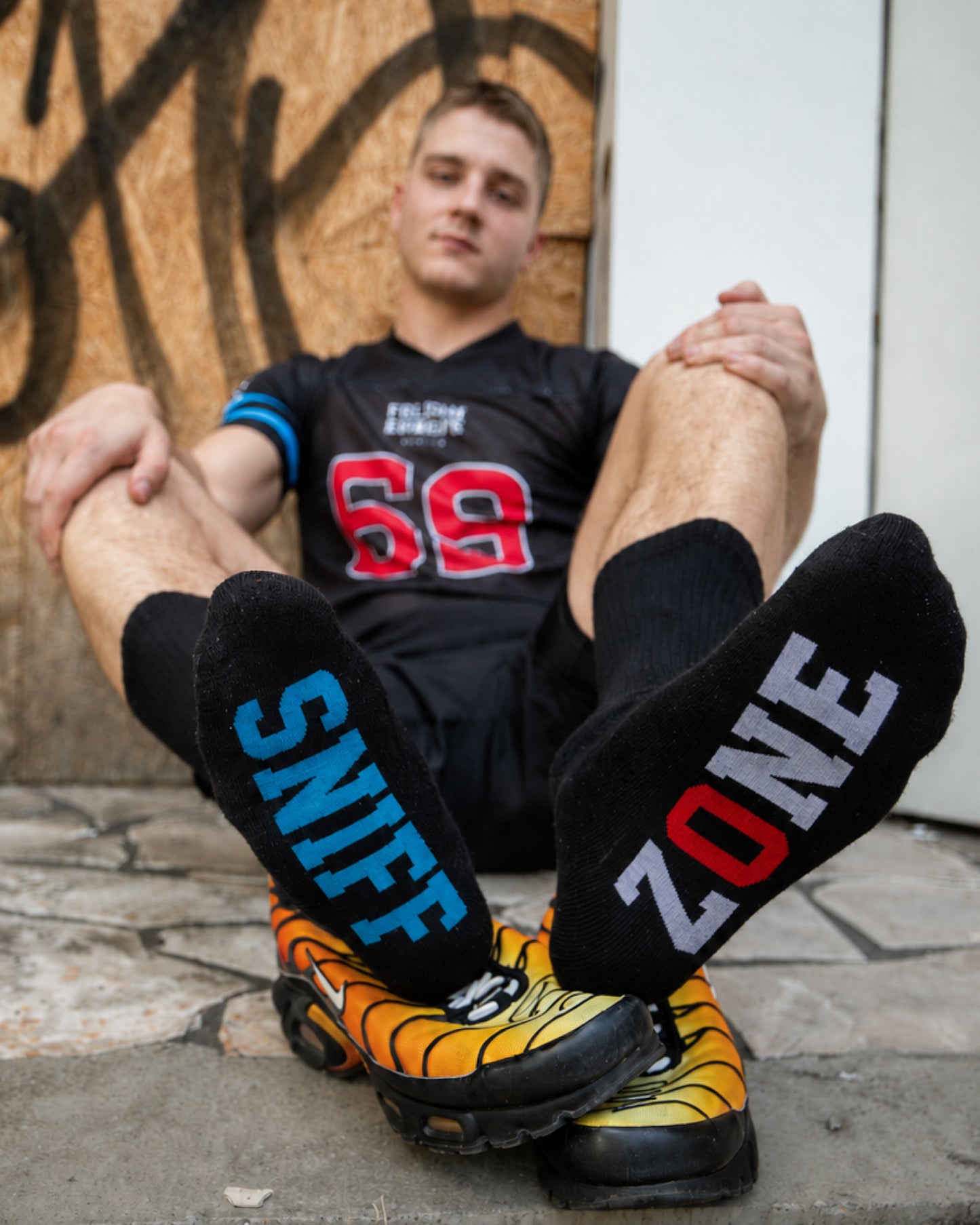 FOLSOM EUROPE X Sk8erboy® SNIFF ZONE Chaussettes noires