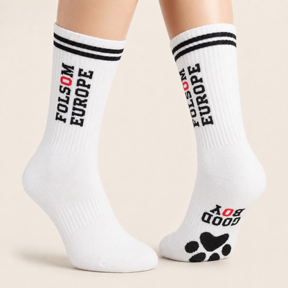 FOLSOM EUROPE X Sk8erboy® GOOD BOY Chaussettes blanches