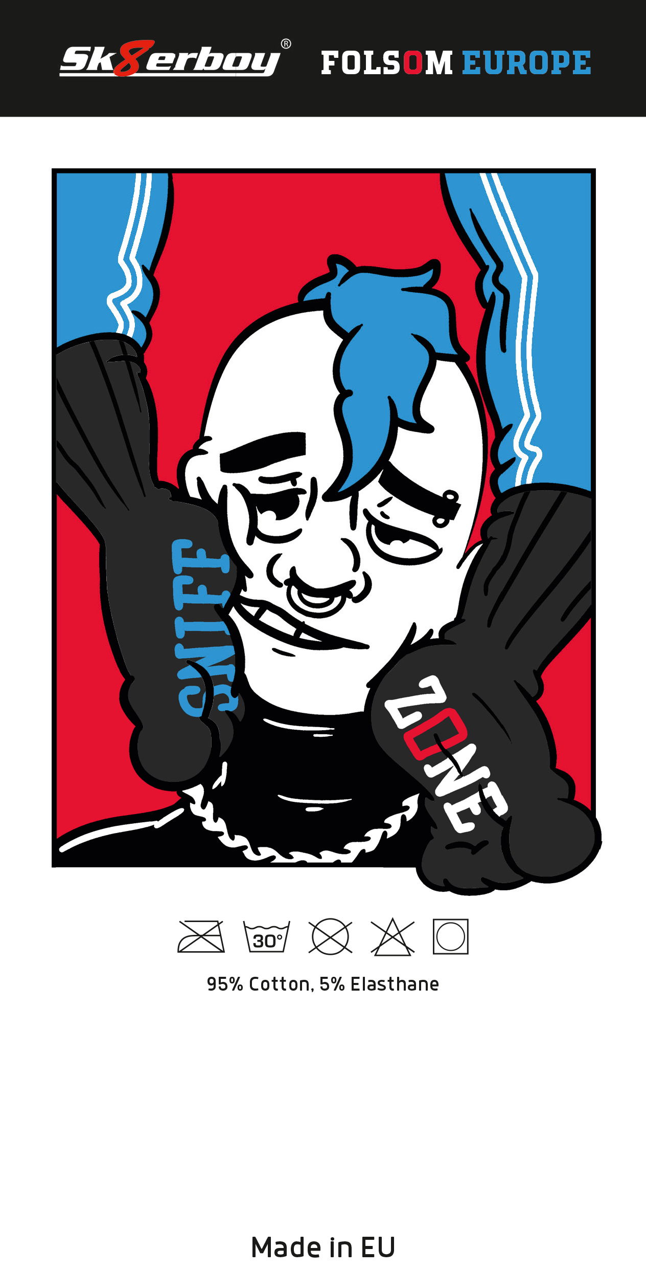 FOLSOM EUROPE X Sk8erboy® SNIFF ZONE Chaussettes noires