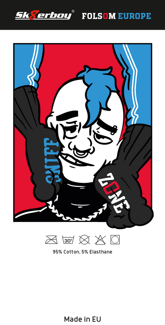 FOLSOM EUROPE X Sk8erboy® SNIFF ZONE Chaussettes noires
